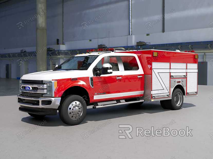 Fire rescue vehicle model