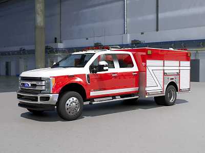 Fire rescue vehicle 3d model