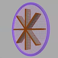Round Black Wall Decor With Radial Lines And Minimalist Metal Frame