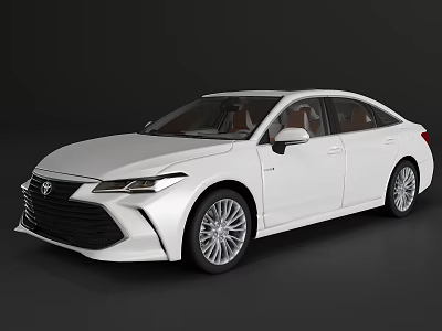 White Toyota Sedan With Modern Exterior Sleek Design And Alloy Wheels 3d model