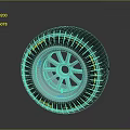 High Quality Automotive Parts Including Car Tire And Silver Spoke Wheel Rim