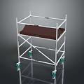 Iron Frame Storage Rack Large Iron Frame Iron Frame House Factory Industrial Iron Frame Iron Ladder Rigid Ladder Work Frame Rigid Frame 3d model