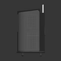 Sleek Electronic Appliance Air Purifier With Blue Panel Gray Body Digital Display And Wireless Connectivity
