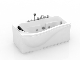 modern bathtub jacuzzi 3d model