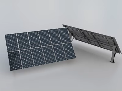 High Performance Solar Panels As Household Appliances For Renewable Energy Home Use 3d model