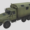 Military vehicle car truck chariot transport vehicle 3d model