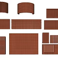 Building Facade Decorative Panels With Various Textured Patterns And Design Styles 3d model