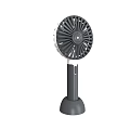 Handheld Portable Air Cooler Fan With Gray White Design And Stable Base