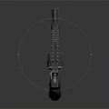 Tactical Revolver Firearm With Textured Grip Metal Finish And Picatinny Rail