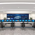 Control Hall Design 3d model
