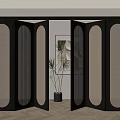 Quiet folding door 3d model