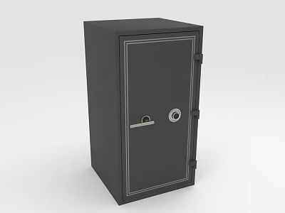 Heavy Duty Black Commercial Safe With Secure Lock And Sturdy Construction For Business Use 3d model