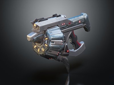 modern rifle sci-fi rifle sci-firearms 3d model