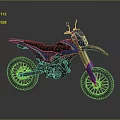 Blue Off Road Motorcycle With Modern Design And Black Seat Large Tires