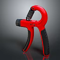 Professional Red Black Hand Gripper Tool with Spring for Hand Strength Training 3d model