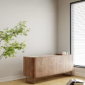 Notebook on Wooden Desk with Coffee Cup Glasses and Window Blinds