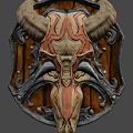 Dusk Bone Shield 3d model