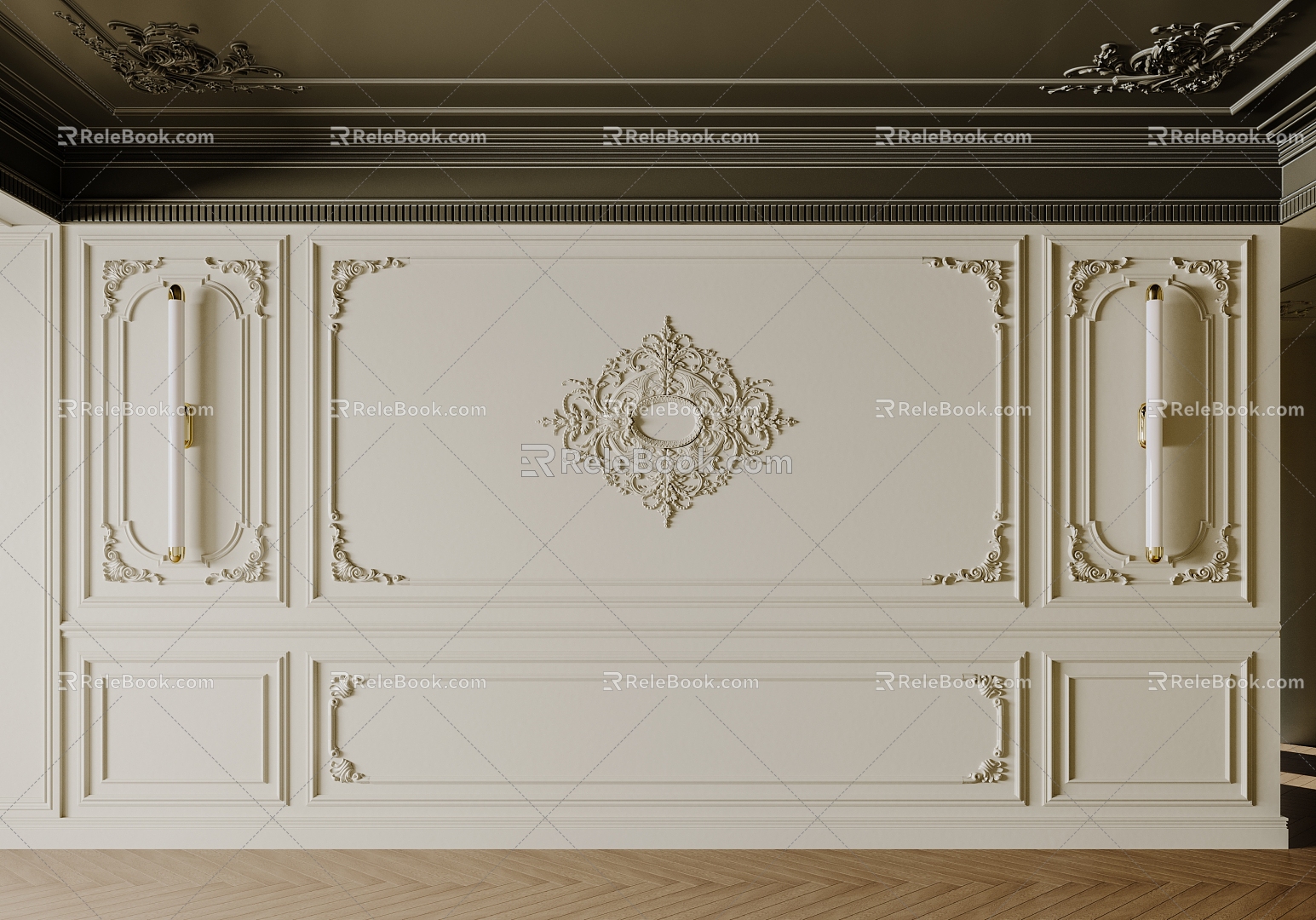 French plaster line 3d model