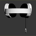 White Wireless PC Gaming Headset With RGB Light And Comfortable Ear Cushions