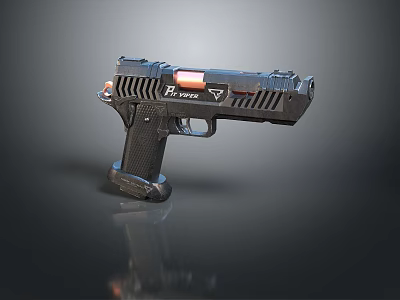 pistol semi-automatic pistol automatic pistol modern weapon hot weapon hot weapon gun military 3d model