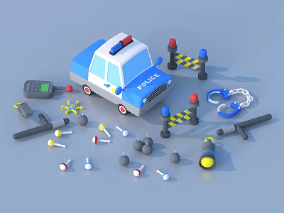 cartoon toy sketch 3d model