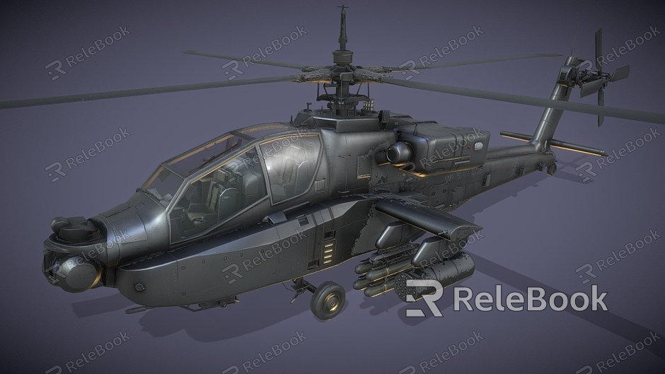 Apache helicopter model