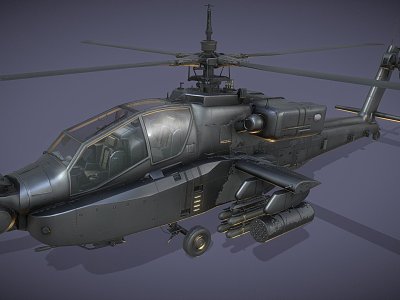 Apache helicopter model