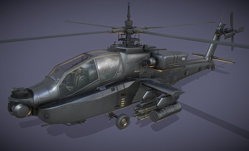 Apache helicopter 3d model