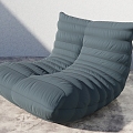 Modern Lazy Sofa Caterpillar Lazy Sofa Casual Sofa 3d model