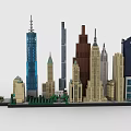 Detailed Lego City Skyline With Skyscrapers And Iconic Buildings