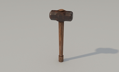 Hammer Stone Hammer Super Realistic High Precision Video Grade 3d model