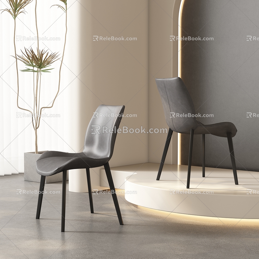 Dining chair combination 3d model