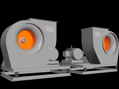 Explosion-proof fan 3d model