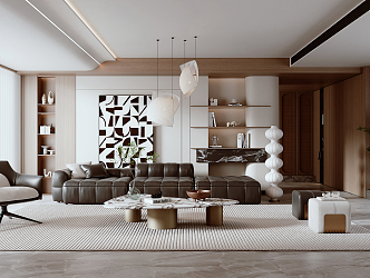 modern living room 3d model