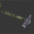 Rustic Hammer With Wooden Handle And Metal Head For Construction Workshop Equipment