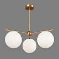 Simple Light Luxury Spherical Chandelier 3d model
