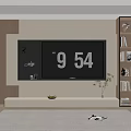 Modern TV Wall Design With Wooden Accents Bookshelves And Decorative Elements