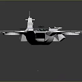 Modern Spaceship Spacecraft 3d model