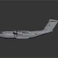 Modern transport aircraft transport aircraft large transport aircraft 3d model