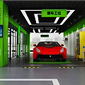 4S Shop Modern Car Wash Service With Computer Cleaning And Car Wiping