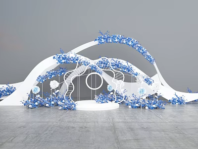 Modern Meichen Flower Art 3d model