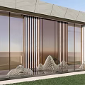 Modern Entrance Simple Entrance Gate 3d model