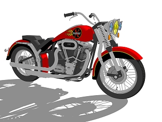 Modern Motorcycle 3d model