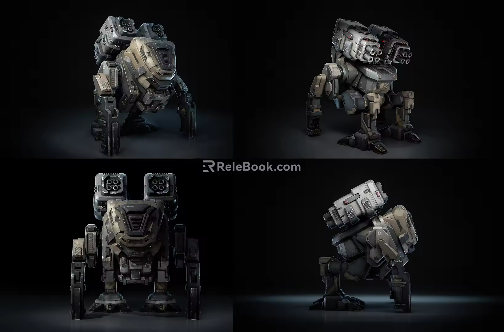 Modern sci-fi mech robot cyberpunk robot future show mechanical robot war robot mech wind robot 3d model