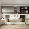Modern study 3d model
