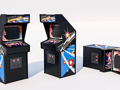 Entertainment Appliances Retro Arcade Game Machines with Colorful Graphics and Classic Games for Home Entertainment 3d model