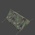 Game Camouflage tent 3d model