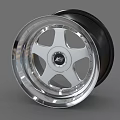Sleek Silver Car Wheel With Black Tire KS Logo And Modern Rim Design For Vehicles