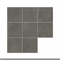 Gray Square Wall Tiles Modern Construction Component For Interior Walls 3d model