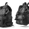 Durable Black Backpack With Comfortable Straps And Multiple Pockets For Daily Use